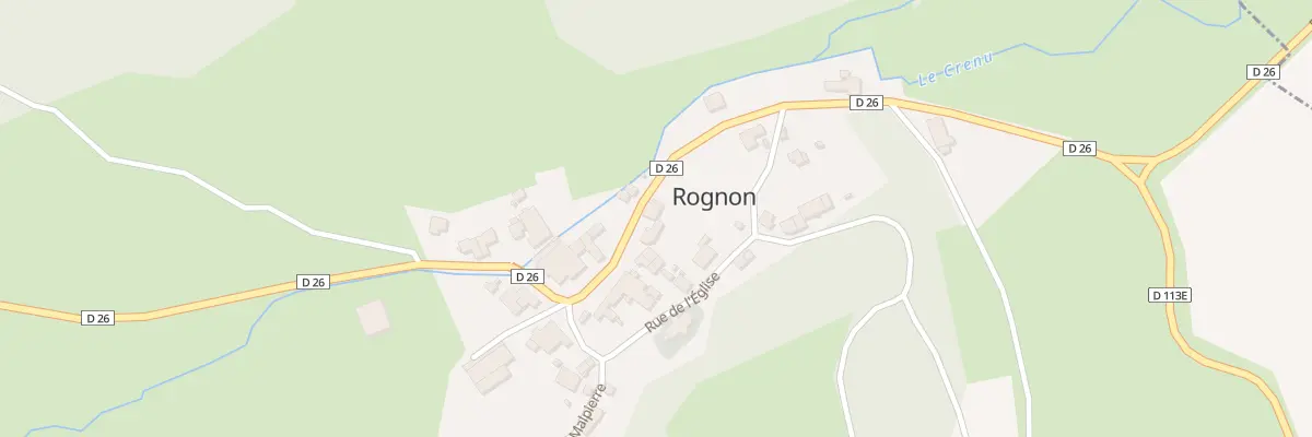 Plan du 5025 Au Village à Rognon
