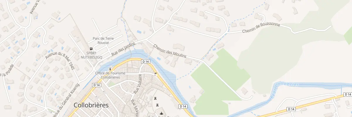 Plan du 92 Che des Moulins à Collobrières