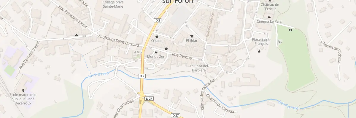 Plan du 100 Rue perrine à La Roche-sur-Foron