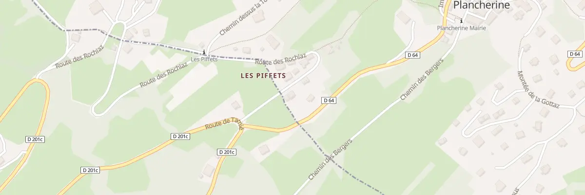 Plan du 86 Rte des Rochiaz à Plancherine