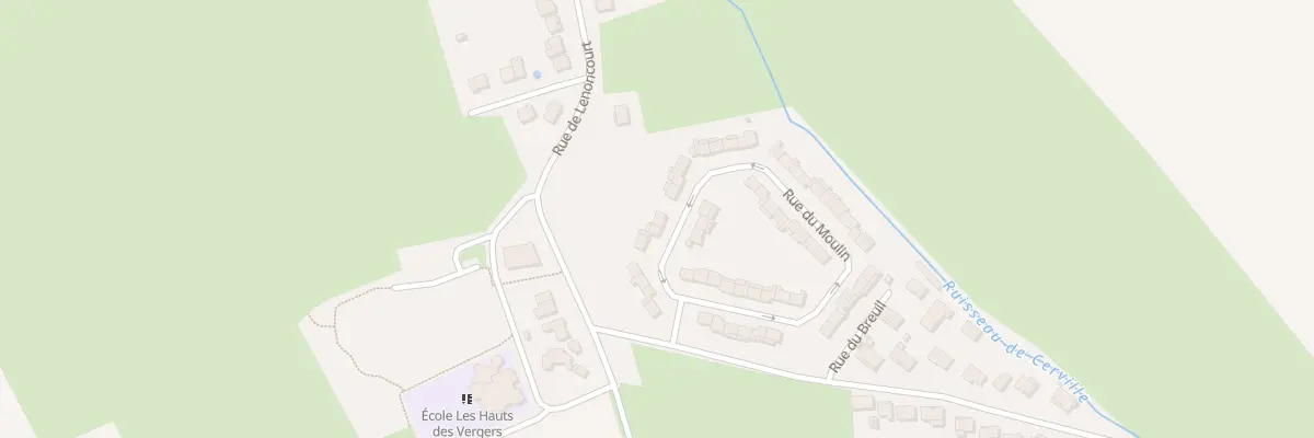 Plan du 60 Rue du Moulin à Cerville