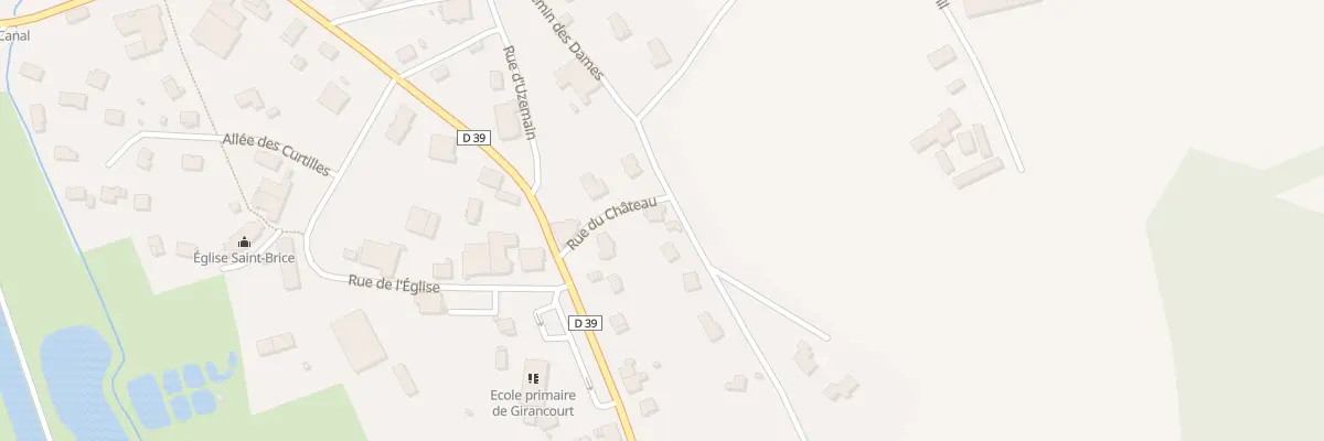 Plan du 74 Rue du Château à Girancourt
