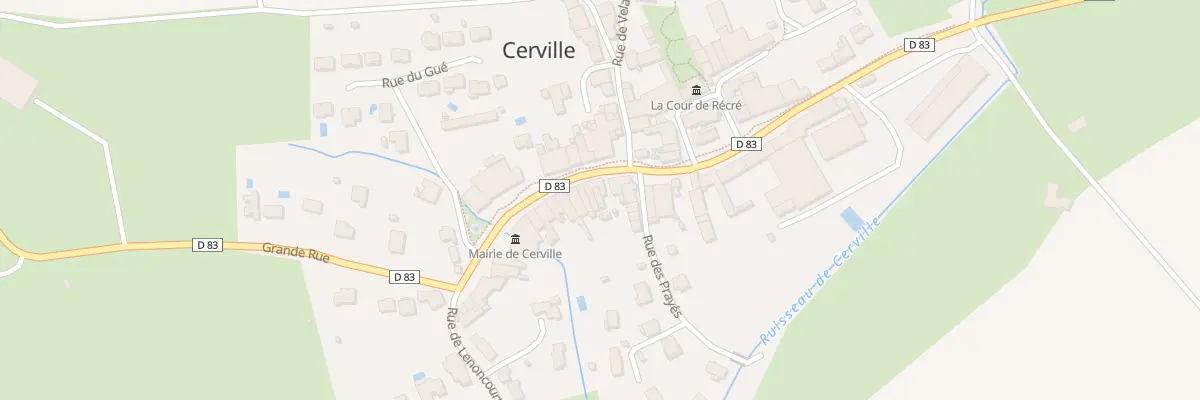 Plan du 11 Gr Grande Rue à Cerville