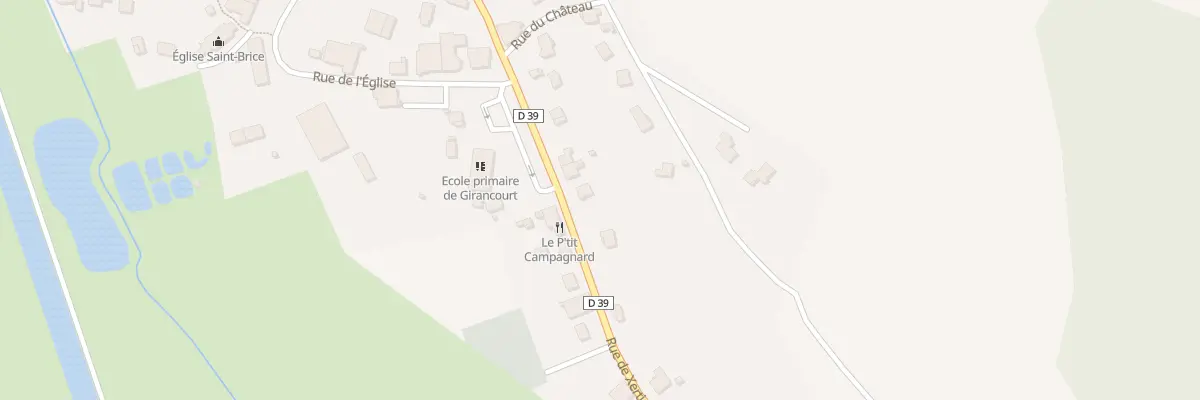 Plan du 463 Rue de Xertigny à Girancourt