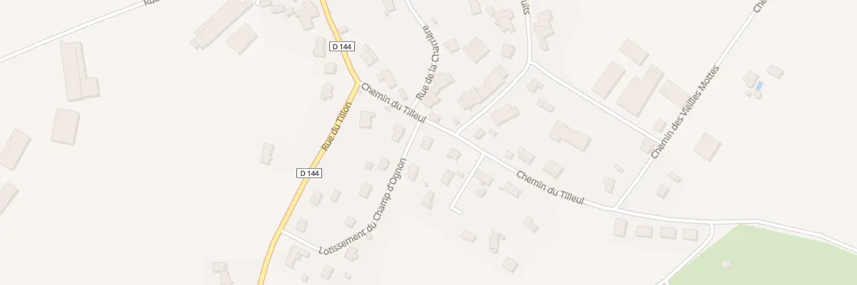 Plan du 1 Lot du Champ d’Ognon à Éhuns