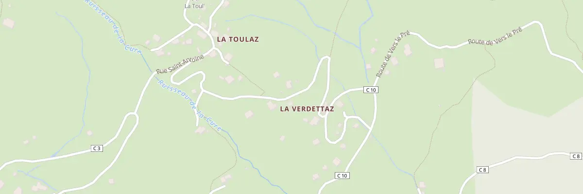 Plan du 5328 La Toulaz à Jarrier