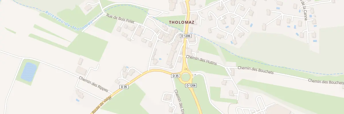 Plan du 240 Rue de tholomaz à Loisin