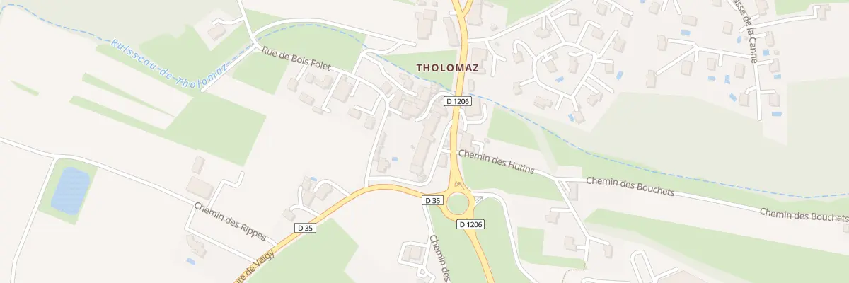 Plan du 234 Rue de tholomaz à Loisin