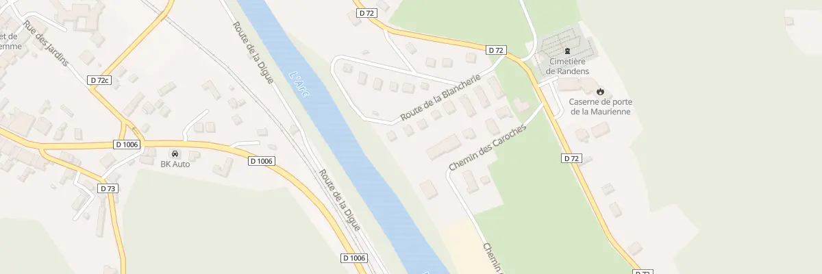 Plan du 11 Rte de la Blancherie à Val-d’Arc