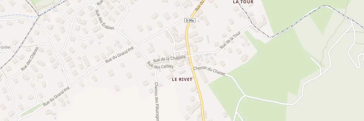 Plan du Rivet à Saint-Avre