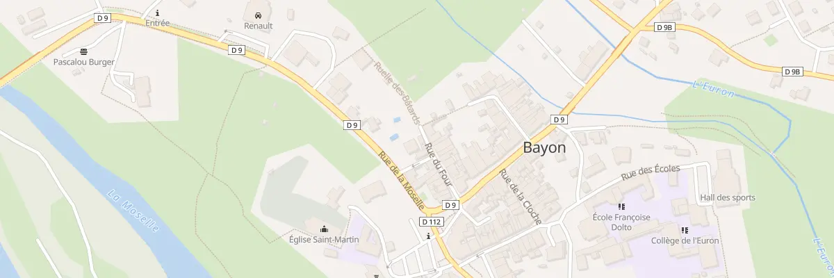 Plan du 6 Rue de la Moselle à Bayon