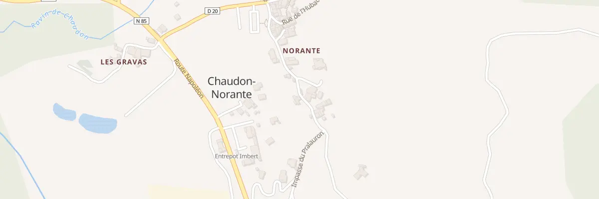 Plan du 7041 Norante à Chaudon-Norante