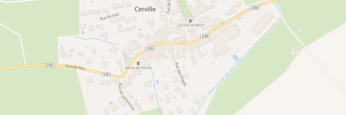 Plan du 4 Rue des Prayes à Cerville