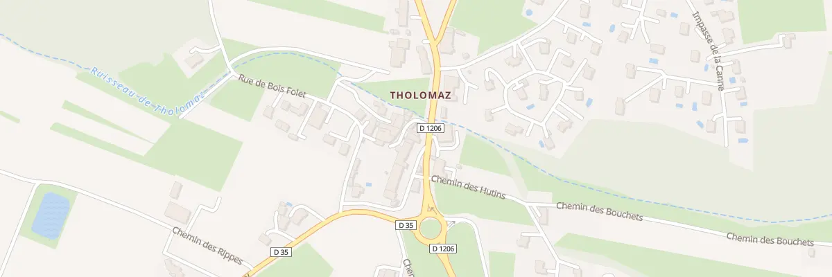 Plan du 196 Rue de tholomaz à Loisin
