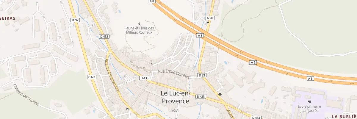 Plan du 1 Pl des Fabres au Luc