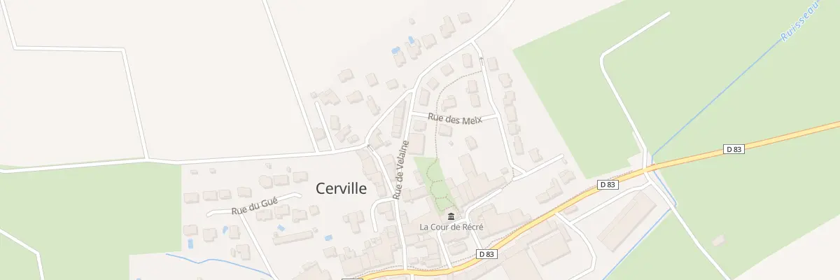 Plan du 12 Rue de Velaine à Cerville
