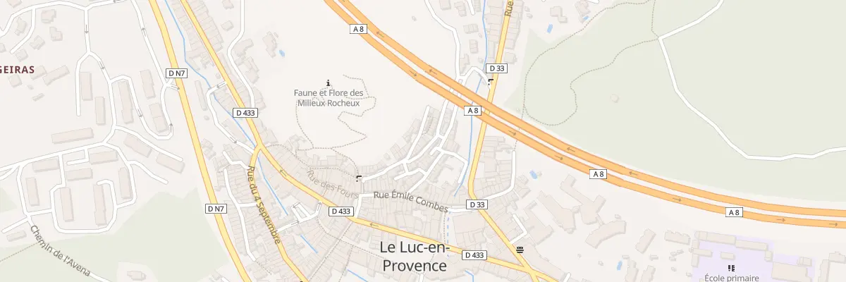 Plan du 13 Rue des Mûriers au Luc