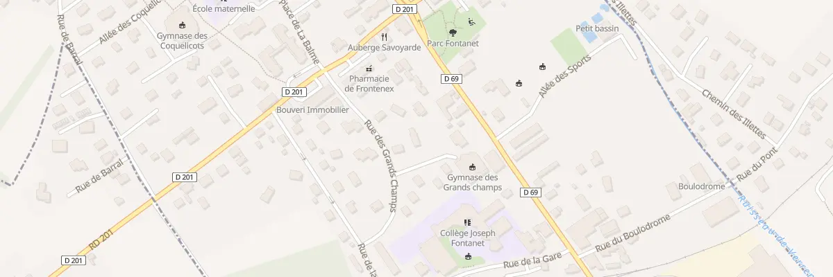 Plan du 7 Rue des grands champs à Frontenex