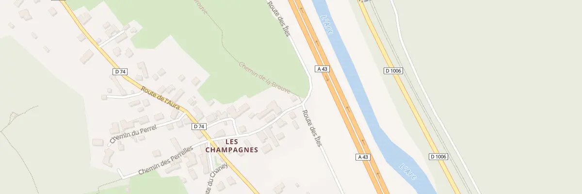 Plan du 5222 Les Champagnes à Sainte-Marie-de-Cuines