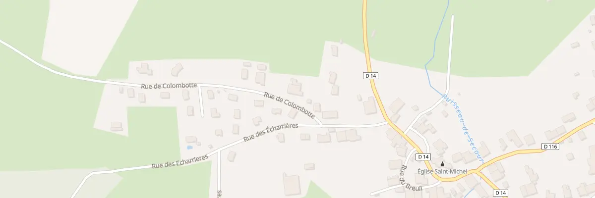 Plan du 4 Rue de Colombotte à Velleminfroy