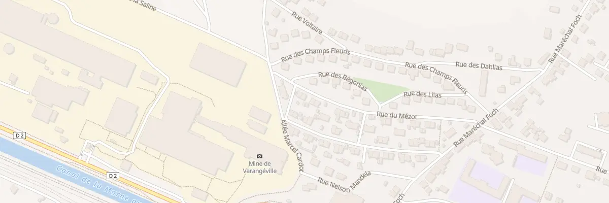 Plan du 81 Rue du Mézot à Varangéville