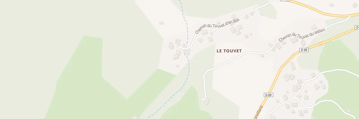 Plan du 5151 Le Touvet d’En Bas Le Cruy à Bonvillard