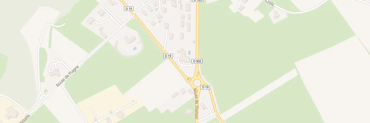 Plan de Vers la Croix à Scientrier