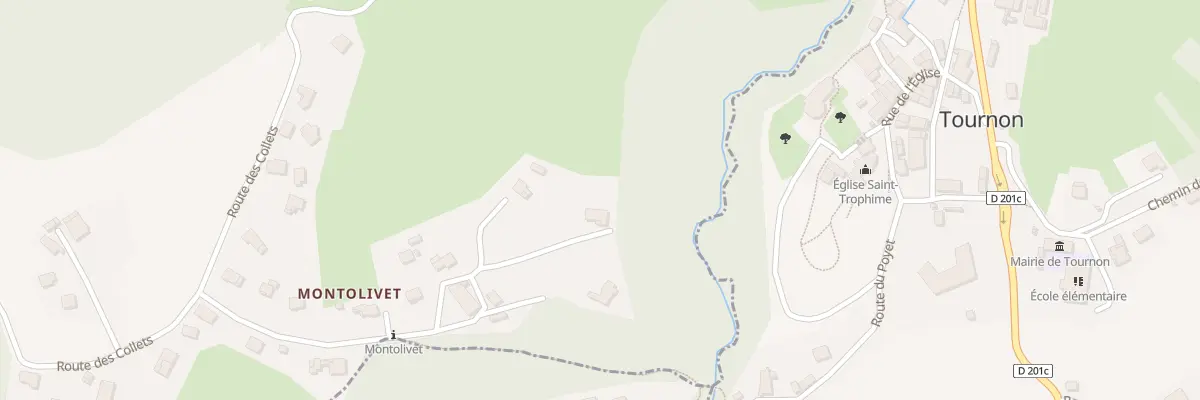 Plan du 290 Rte de Montolivet à Verrens-Arvey