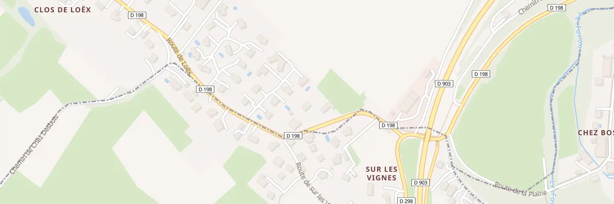 Plan du 228 Rte de Loex à Bonne