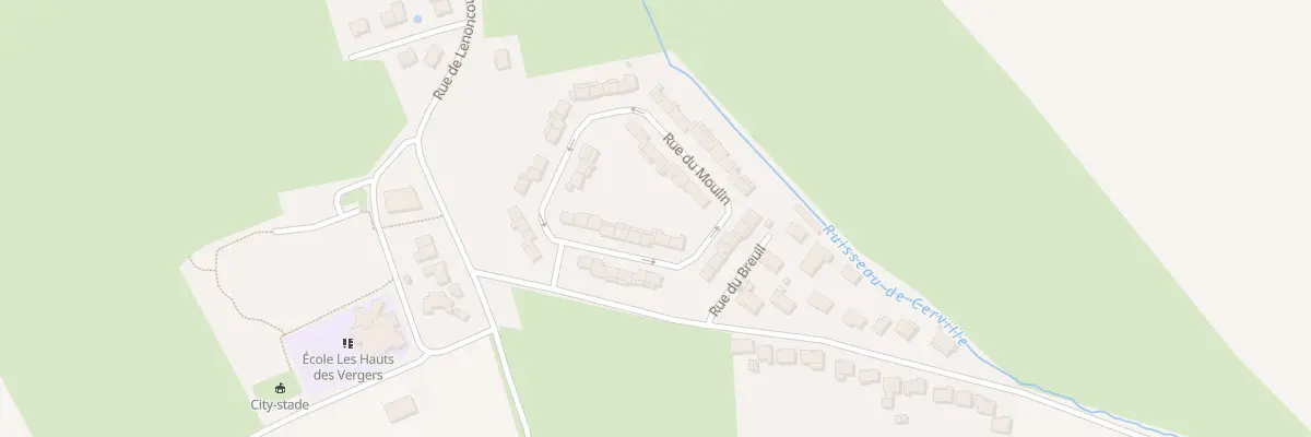 Plan du 13 Rue du Moulin à Cerville