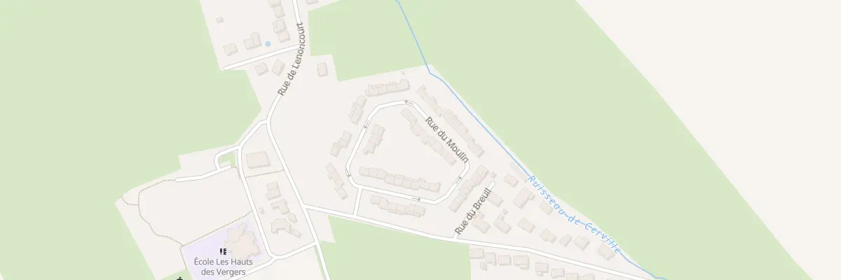 Plan du 27 Rue du Moulin à Cerville