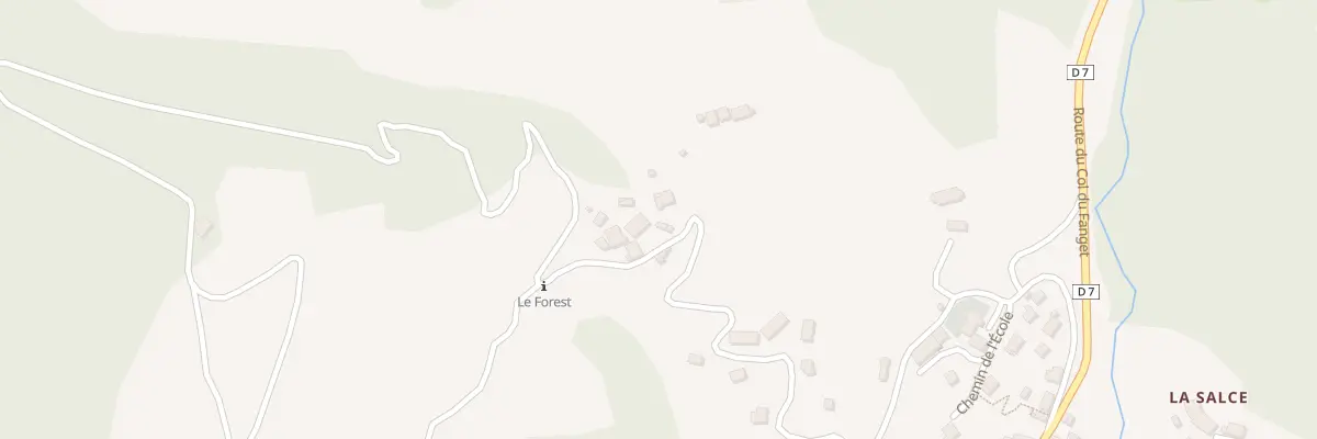 Plan du 7029 Le Forest à Auzet
