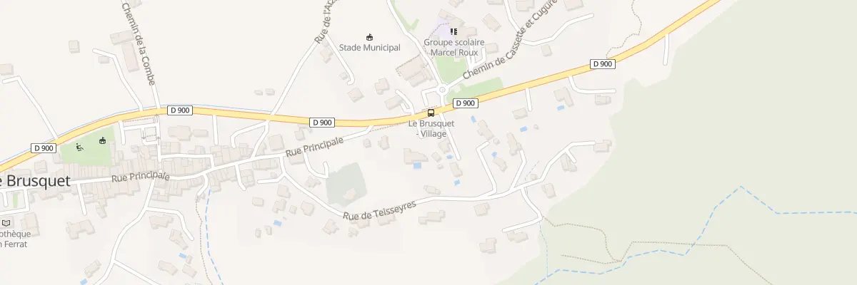 Plan du 205 Rte de Digne (D900) au Brusquet