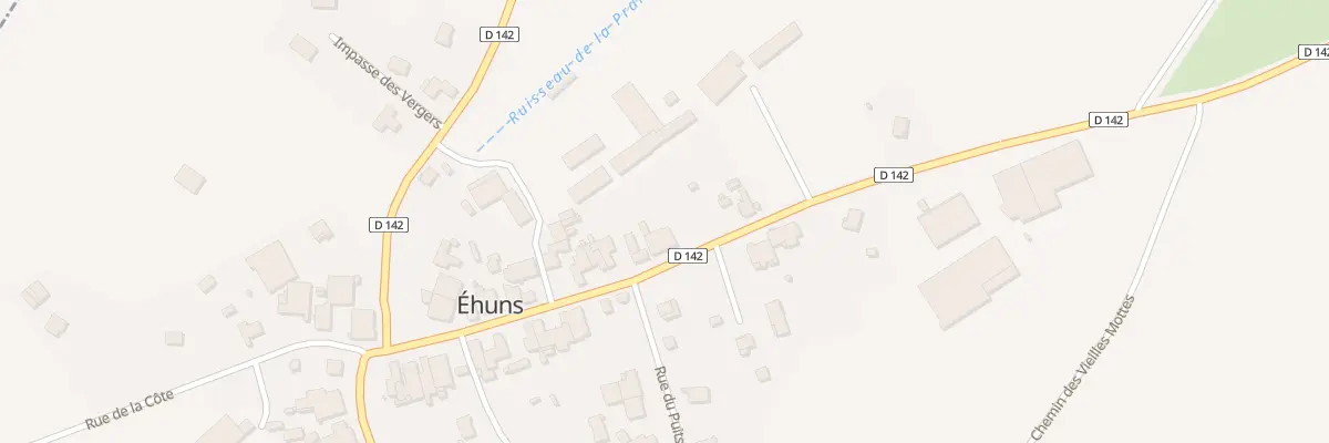 Plan du 8 Rue de la Fontaine à Éhuns