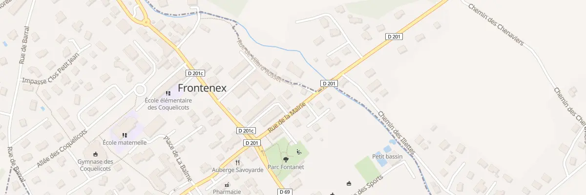 Plan du 5102 La Perriere à Frontenex