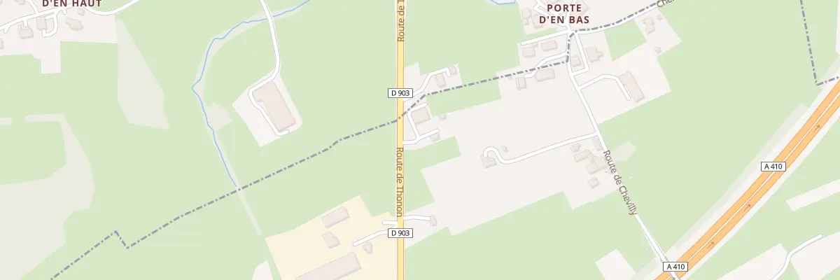 Plan du 1830 Rte de Thonon à Arenthon