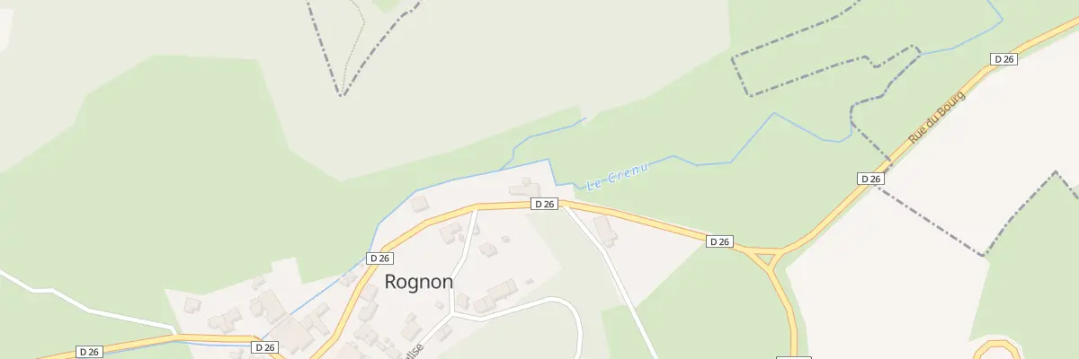 Plan du 5002 Au Village à Rognon