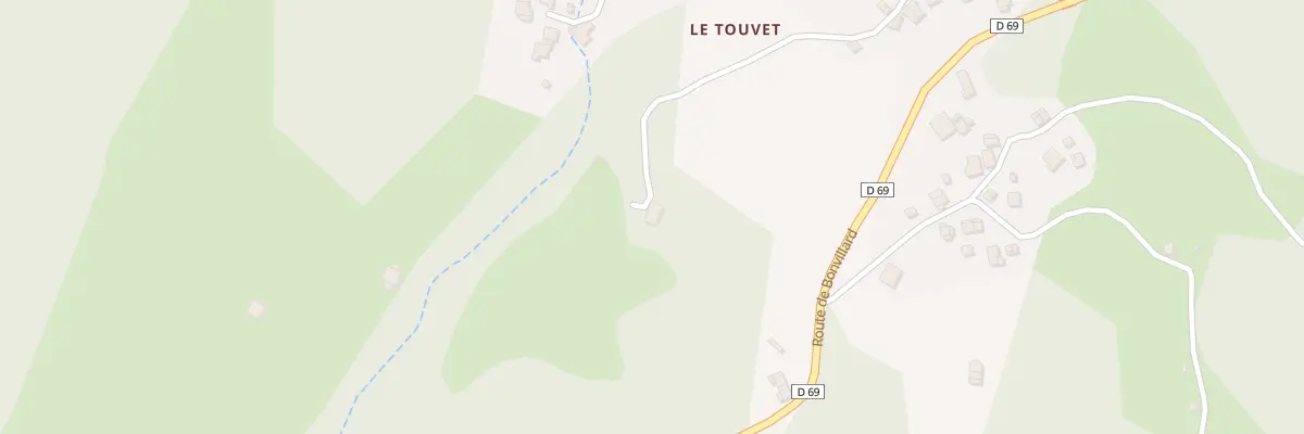 Plan du 5177 Le Touvet d’En Bas à Bonvillard