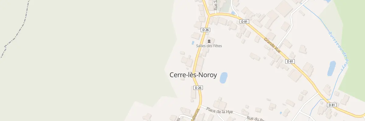 Plan du 7 Rue de la Mairie à Cerre-lès-Noroy