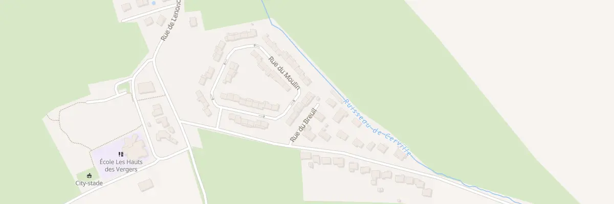 Plan du 22 Rue du Moulin à Cerville