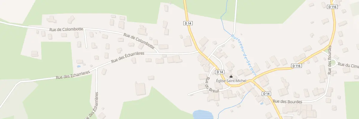 Plan du 1 Rue des Echarrières à Velleminfroy
