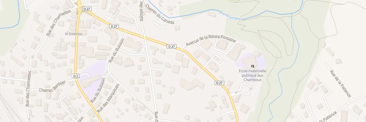 Plan du 304 Av de la Bénite Fontaine à La Roche-sur-Foron