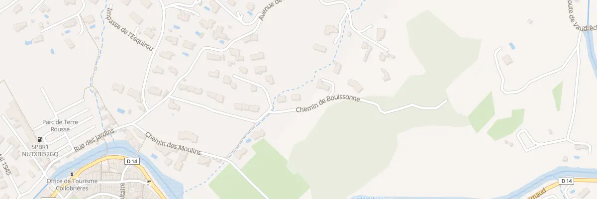 Plan du 9007 Les Moulins à Collobrières