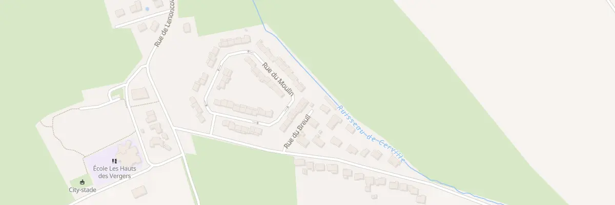 Plan du 24 Rue du Moulin à Cerville