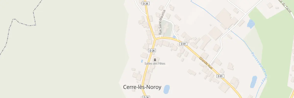 Plan du 3 Rue de la Mairie à Cerre-lès-Noroy
