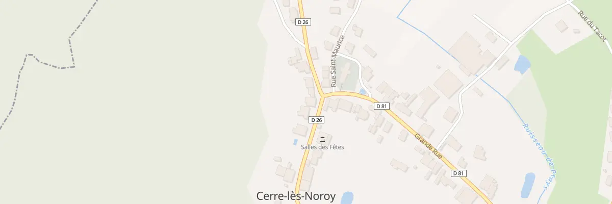 Plan du 1 Rue de la Mairie à Cerre-lès-Noroy