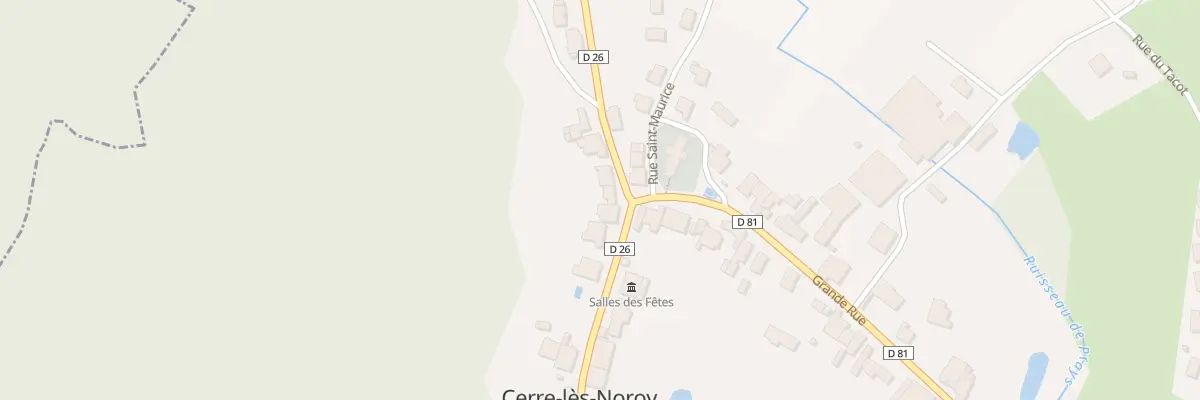 Plan du 2 Rte de Noroy à Cerre-lès-Noroy