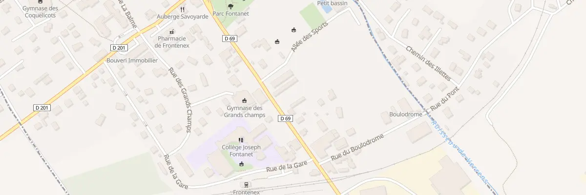Plan de Au Colombier à Frontenex