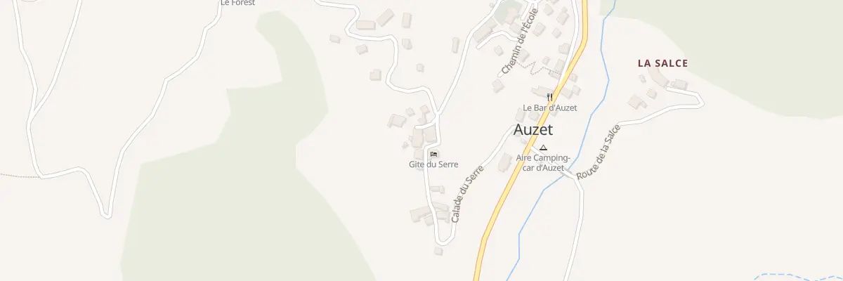 Plan du 5031 Le Serre à Auzet