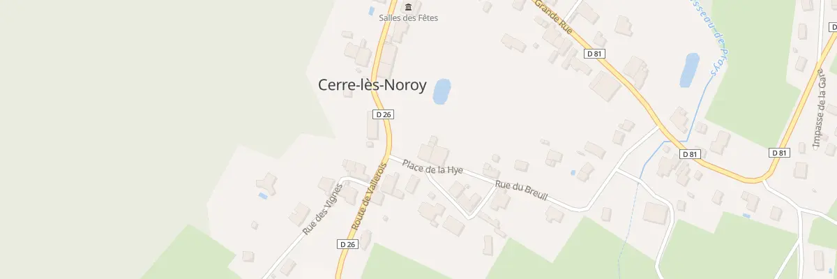 Plan du 2 Pl de la Hye à Cerre-lès-Noroy